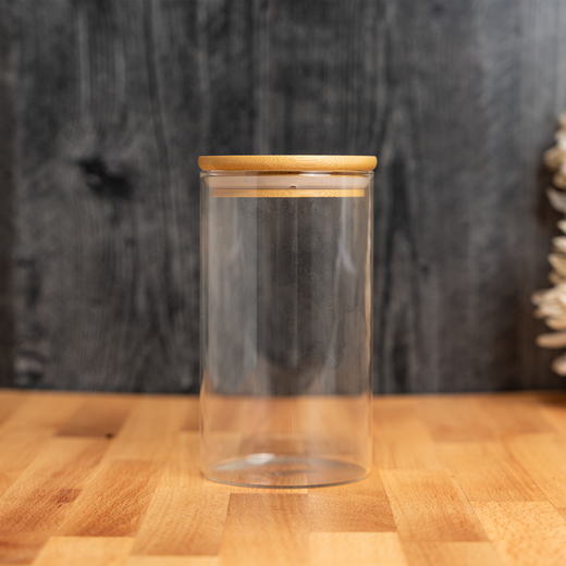 Glass Storage Jar with Bamboo Lid 4133601049