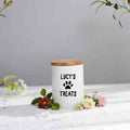 Personalized Dog/Cat Treat Ceramic Jar - Airtight Food Container, Dog Owner gift - Home decor