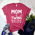 Personalized Mom of Twins Shirt - Mama of Twins Shirt - Custom Gift with twins' names [Unisex Shirt]