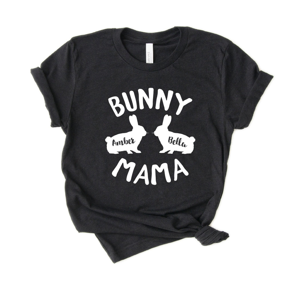 Personalized Bunny Mama Shirt - Rabbit Mama Shirt - Rabbit Mom Shirt - with pets' names - Gift [Unisex Shirt]