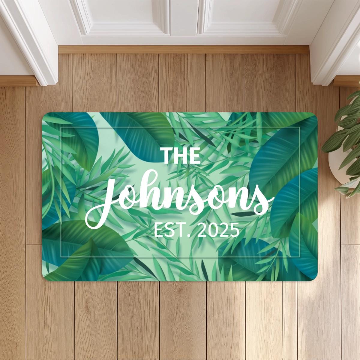 Personalized 18x30'' Family Doormat, Custom Last Name and Est Year Doormat, Welcome Door mat, Housewarming Home Gift 18''x30'' sized