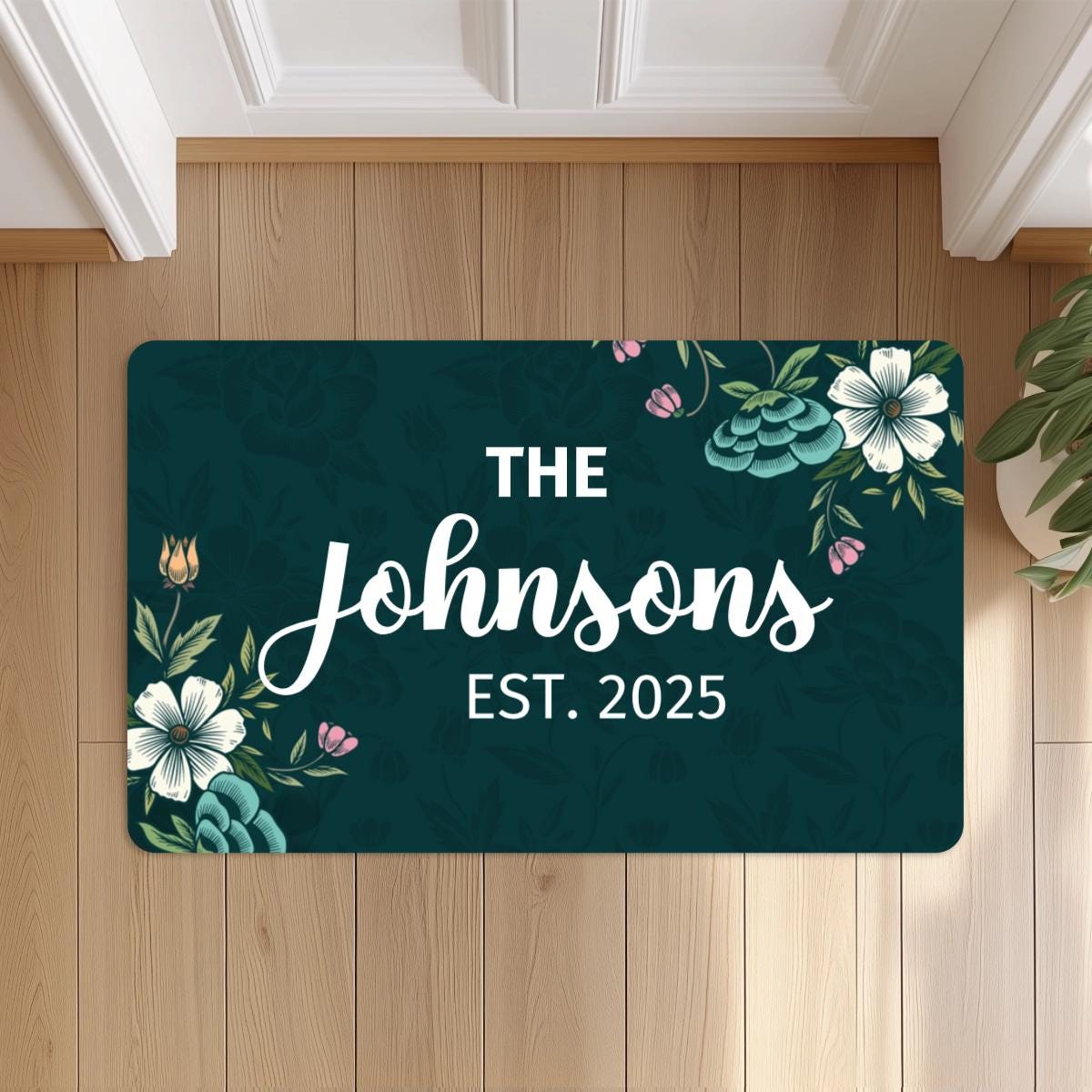 Personalized 18x30'' Family Doormat, Custom Last Name and Est Year Doormat, Welcome Door mat, Housewarming Home Gift 18''x30'' sized
