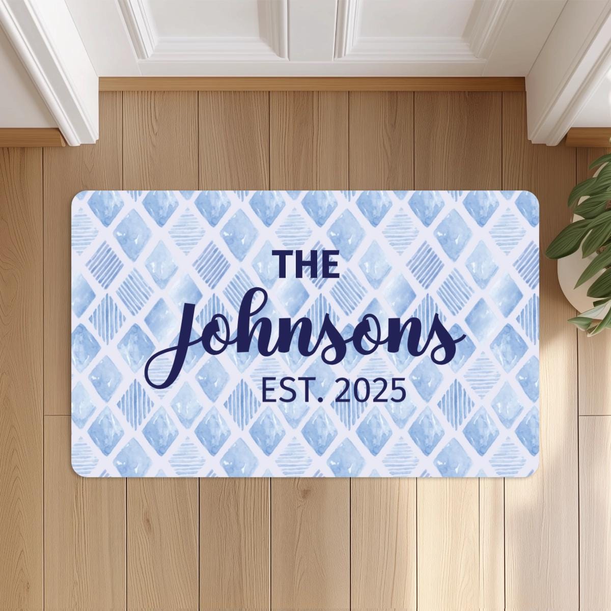 Personalized 18x30'' Family Doormat, Custom Last Name and Est Year Doormat, Welcome Door mat, Housewarming Home Gift 18''x30'' sized