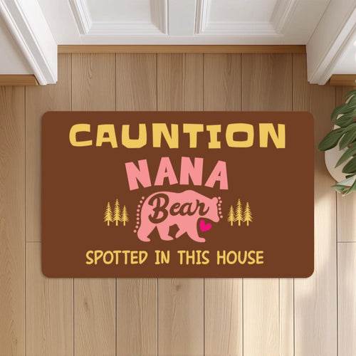 Personalized 18x30'' Funny Nana Papa Doormat, Custom Cute Grandma Grandpa Doormat, Welcome Door mat, Housewarming Home Grandparents Gift