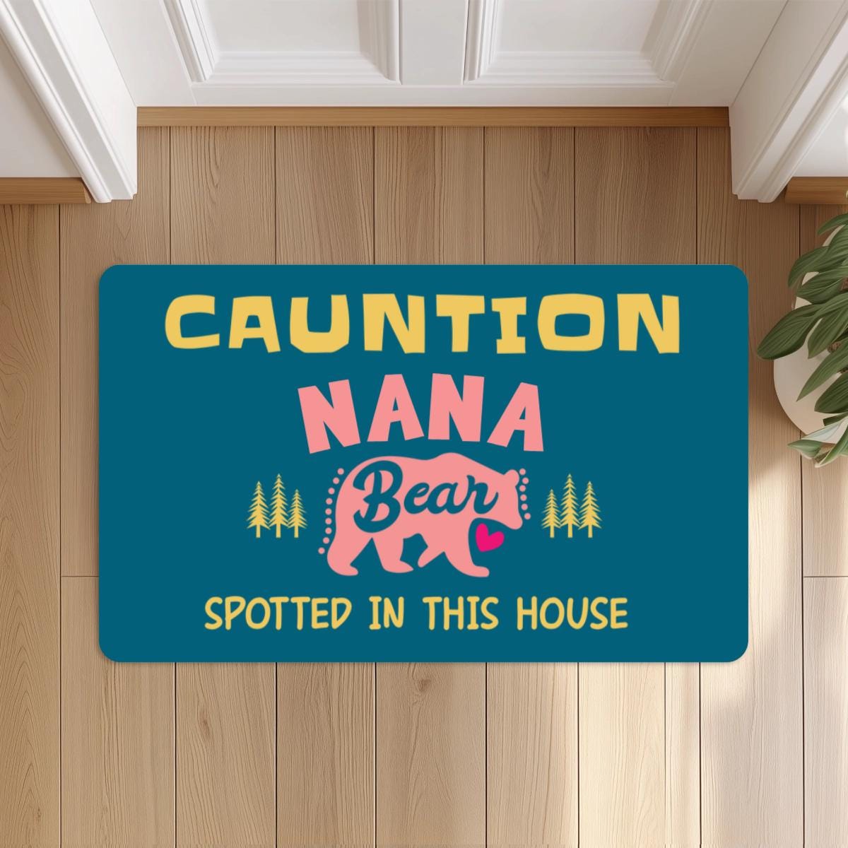 Personalized 18x30'' Funny Nana Papa Doormat, Custom Cute Grandma Grandpa Doormat, Welcome Door mat, Housewarming Home Grandparents Gift
