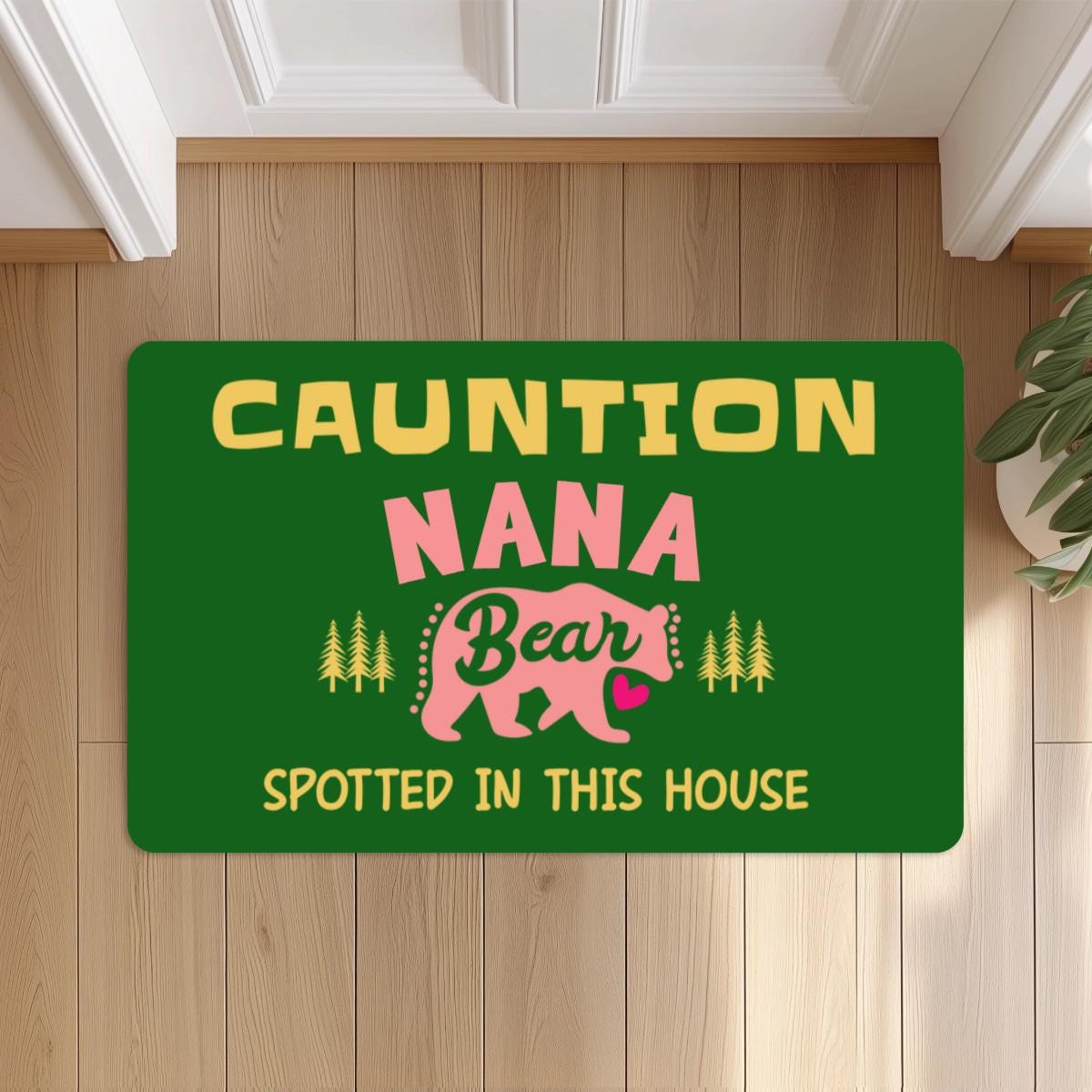 Personalized 18x30'' Funny Nana Papa Doormat, Custom Cute Grandma Grandpa Doormat, Welcome Door mat, Housewarming Home Grandparents Gift