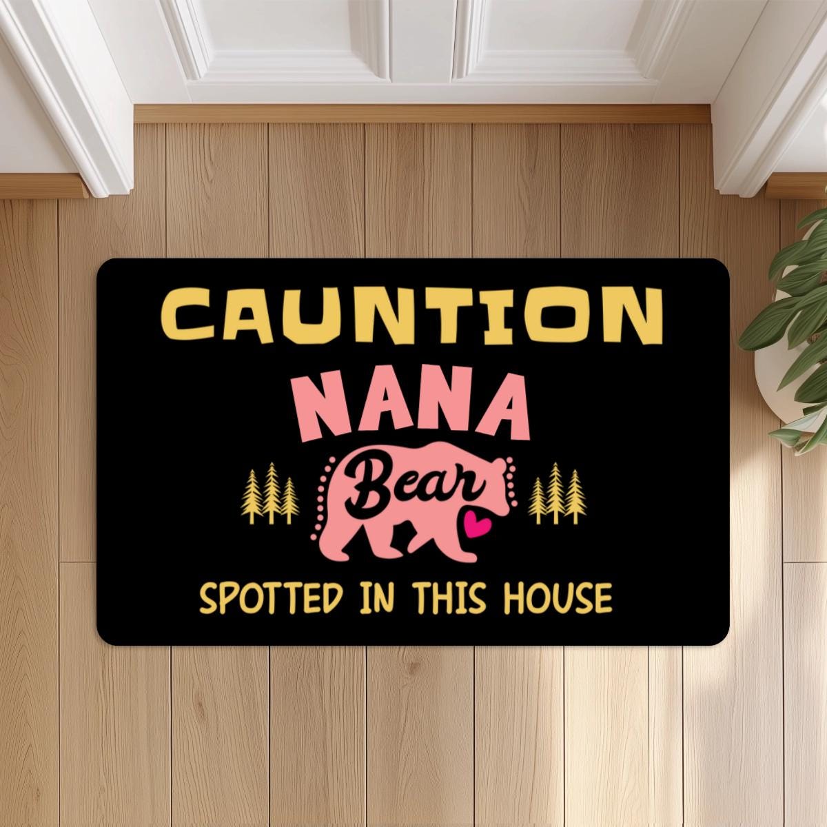 Personalized 18x30'' Funny Nana Papa Doormat, Custom Cute Grandma Grandpa Doormat, Welcome Door mat, Housewarming Home Grandparents Gift