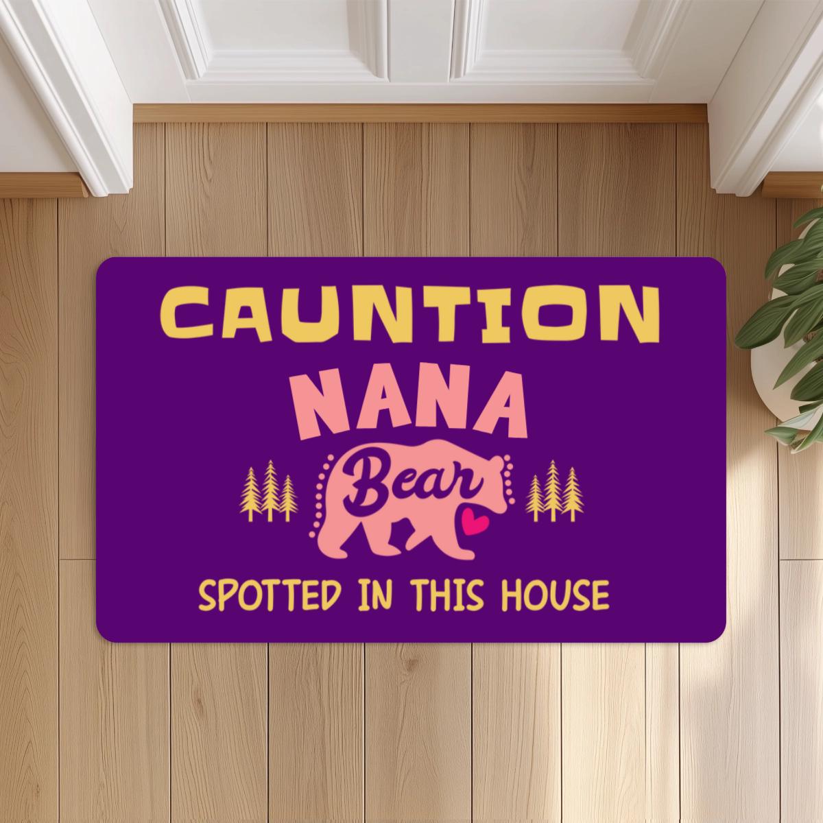 Personalized 18x30'' Funny Nana Papa Doormat, Custom Cute Grandma Grandpa Doormat, Welcome Door mat, Housewarming Home Grandparents Gift