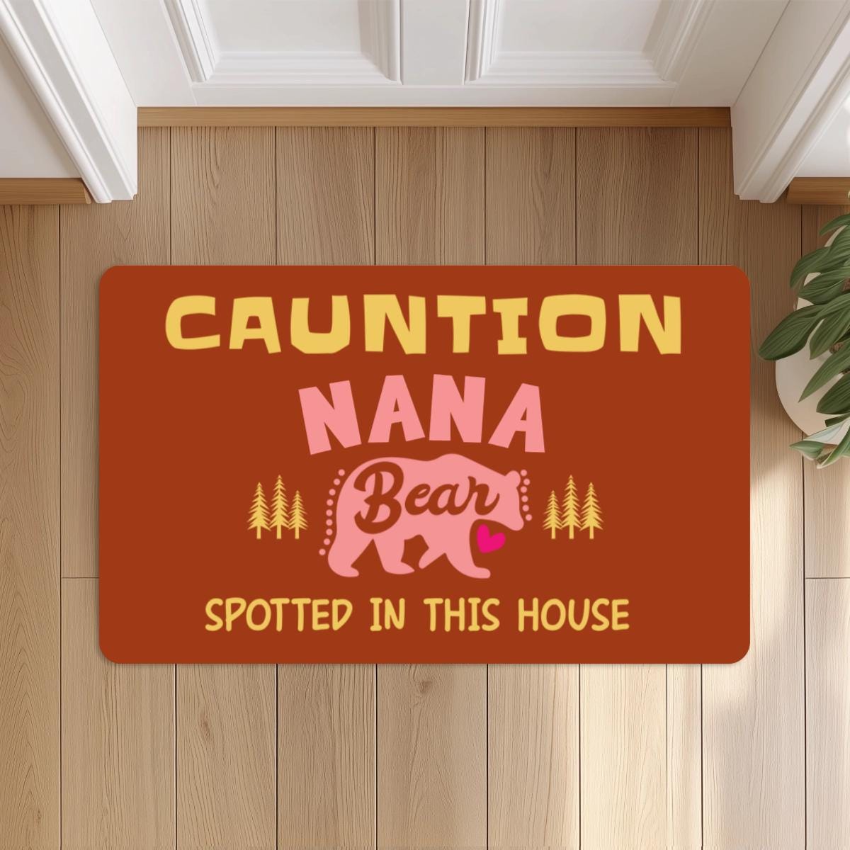 Personalized 18x30'' Funny Nana Papa Doormat, Custom Cute Grandma Grandpa Doormat, Welcome Door mat, Housewarming Home Grandparents Gift