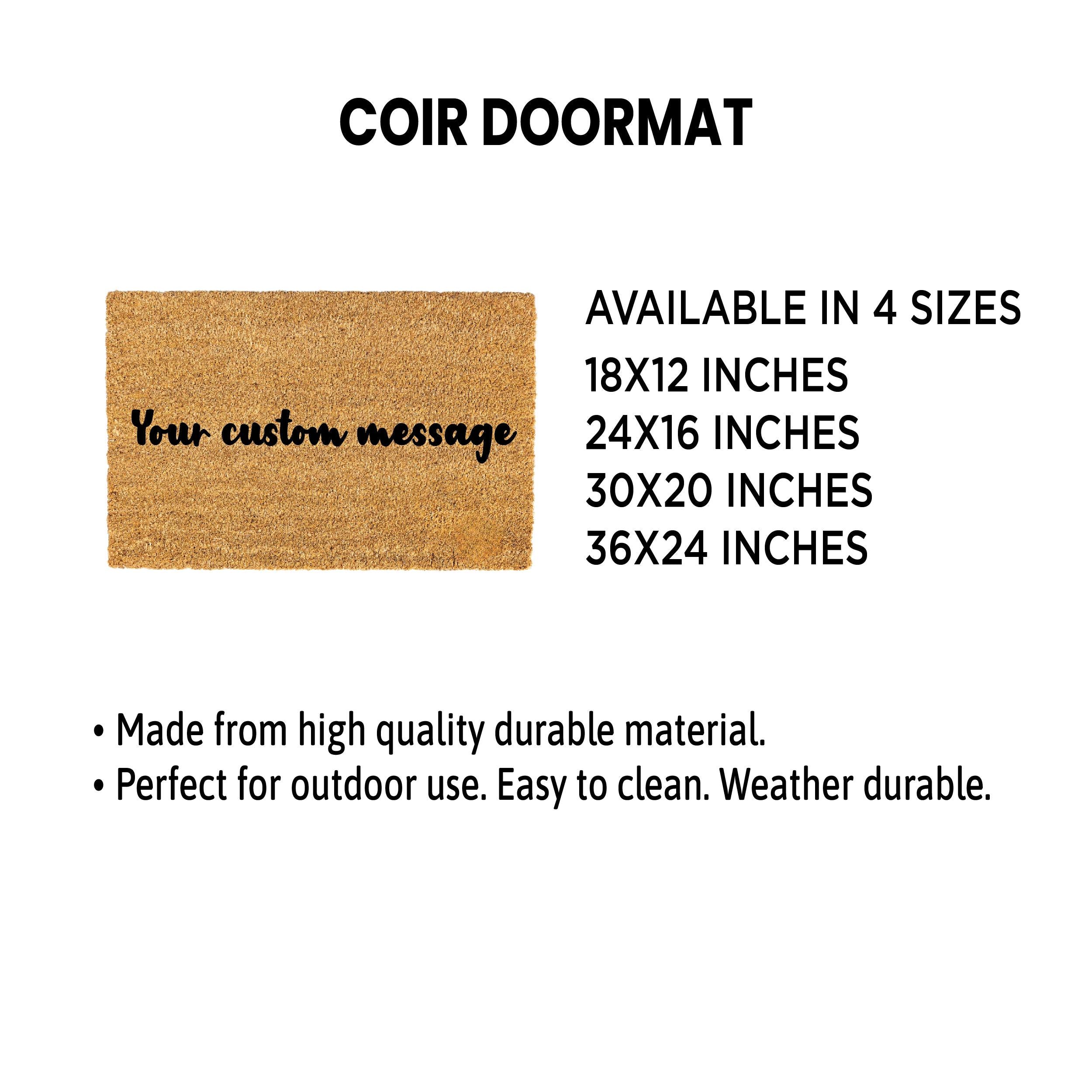 Personalized Welcome Doormat with Family name, Custom last name Established year doormat, Housewarming Gift, House Decor Outdoor Mat