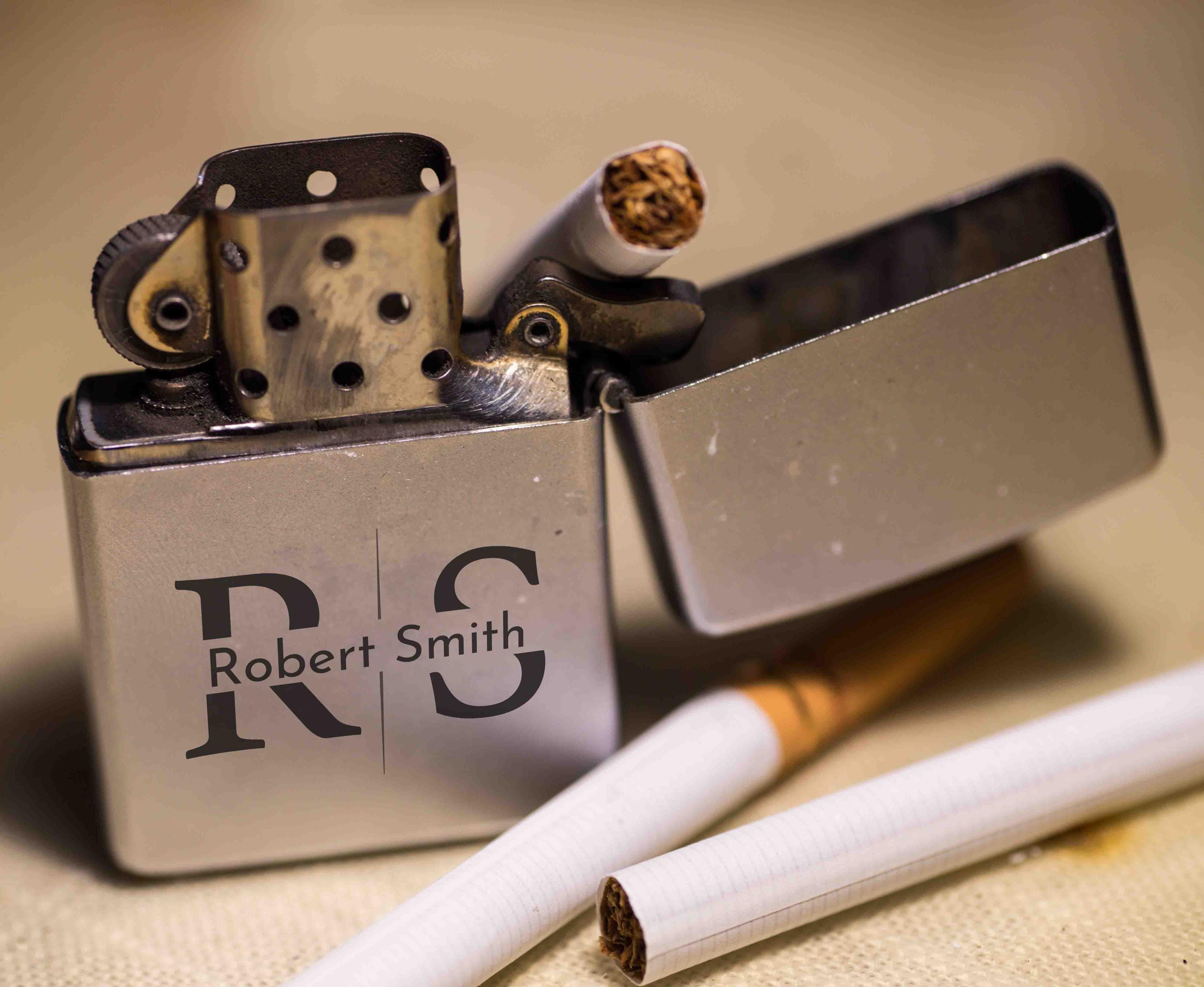 Personalized refillable lighter with name, Monogram Initial Lighter, Groomsman proposal gift, Wedding Gift