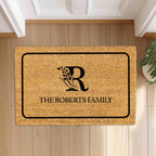 Personalized Welcome Doormat with Family Name, Custom monogram last name doormat, Housewarming Gift, House Decor Outdoor Mat