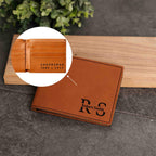 Personalized Wallet, Groomsman Proposal Gift, Custom Engraved Wallet with Name/Message inside, Groom Best Man Wedding Gift