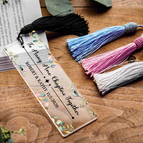 Personalized bookmark with Name & Message, for Boyfriend Girlfriend Wife Husband, Book Lover gift, Gift For Him, Gift for Her, Reader Gift