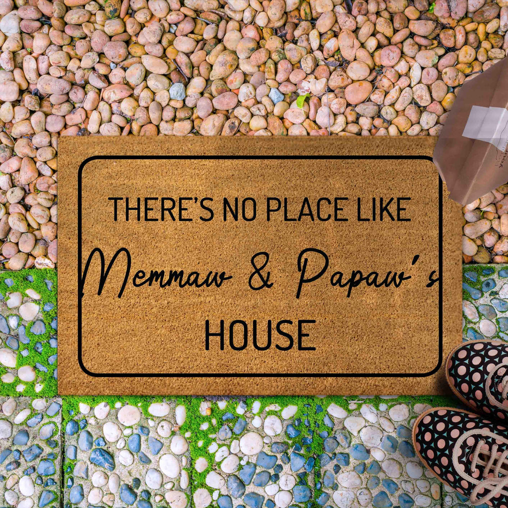 Personalized Doormat for Grandma Grandpa House, Customize the title/text, Grandparents Gift Outdoor Mat