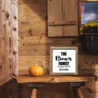 Personalized Family Home Welcome Sign, Custom House Wood Decor, Rustic Cottage Sign, Square Wooden Decor