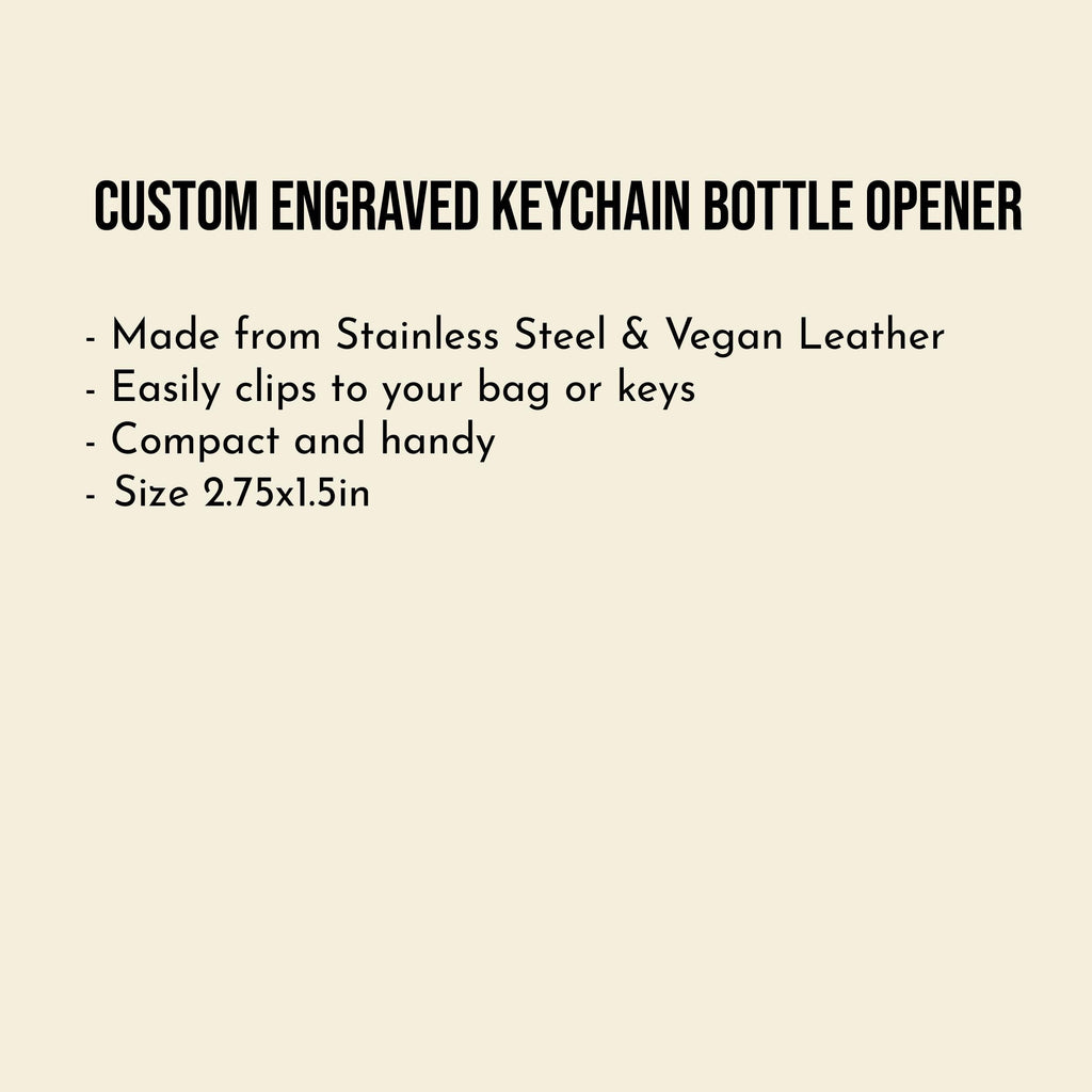 Personalize Keychain Bottle Opener with Name and title, Groomsman proposal Wedding gift for Men