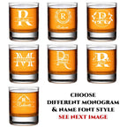 Personalized Whiskey Glasses for Big Brother, Custom Engraved Rocks Glass, Funny Monogram Gift for Men, wine, cocktail, tequila barware