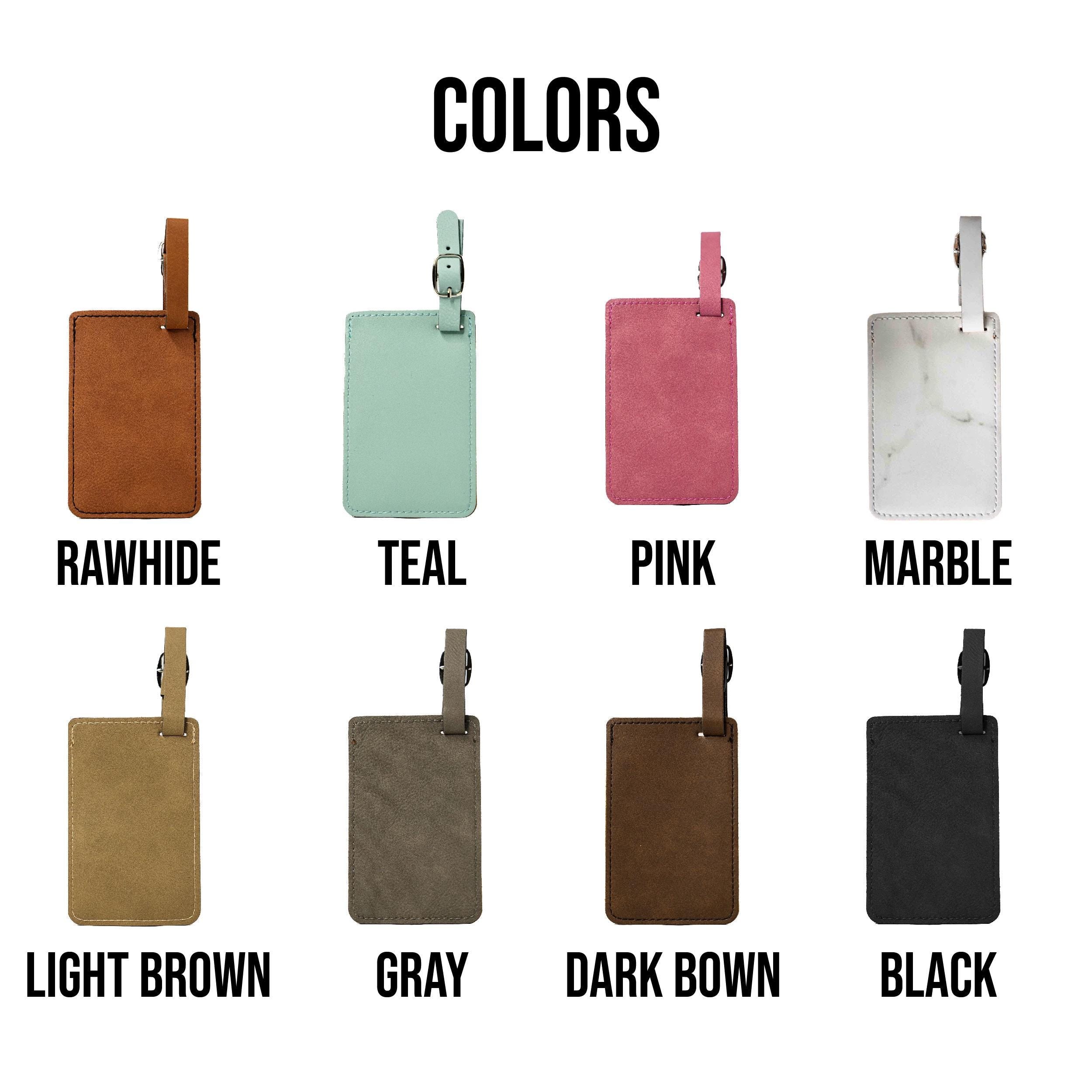 Personalized luggage tag for Registered Nurse, Doctor, and Medical Students, Healthcare, Custom Engraved Vegan Leather ID Tag for Suitcase