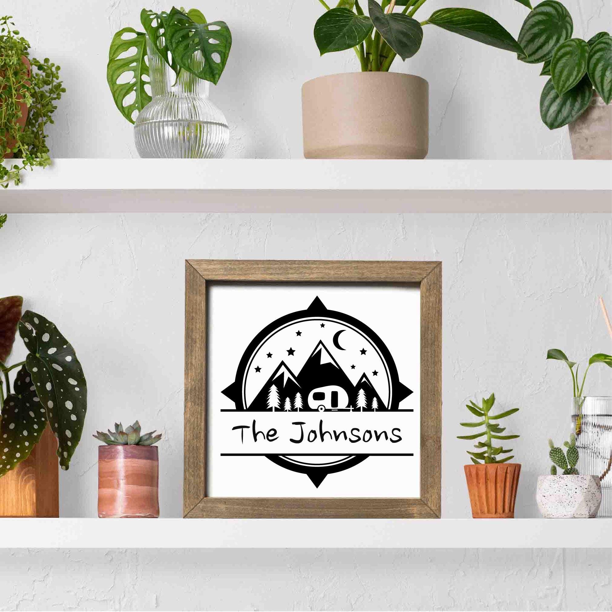 Personalized RV Family Name Sign - RV Decor - Camper Sign - Wall Art