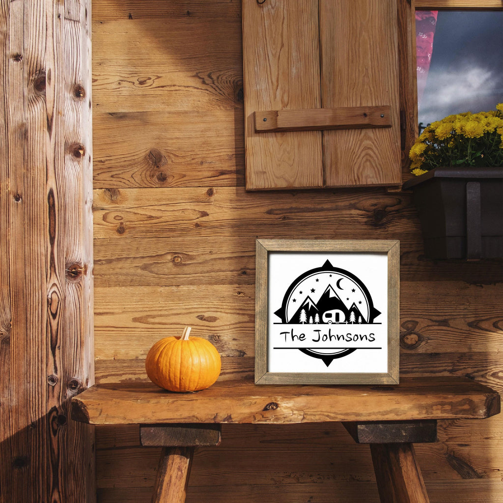 Personalized RV Family Name Sign - RV Decor - Camper Sign - Wall Art