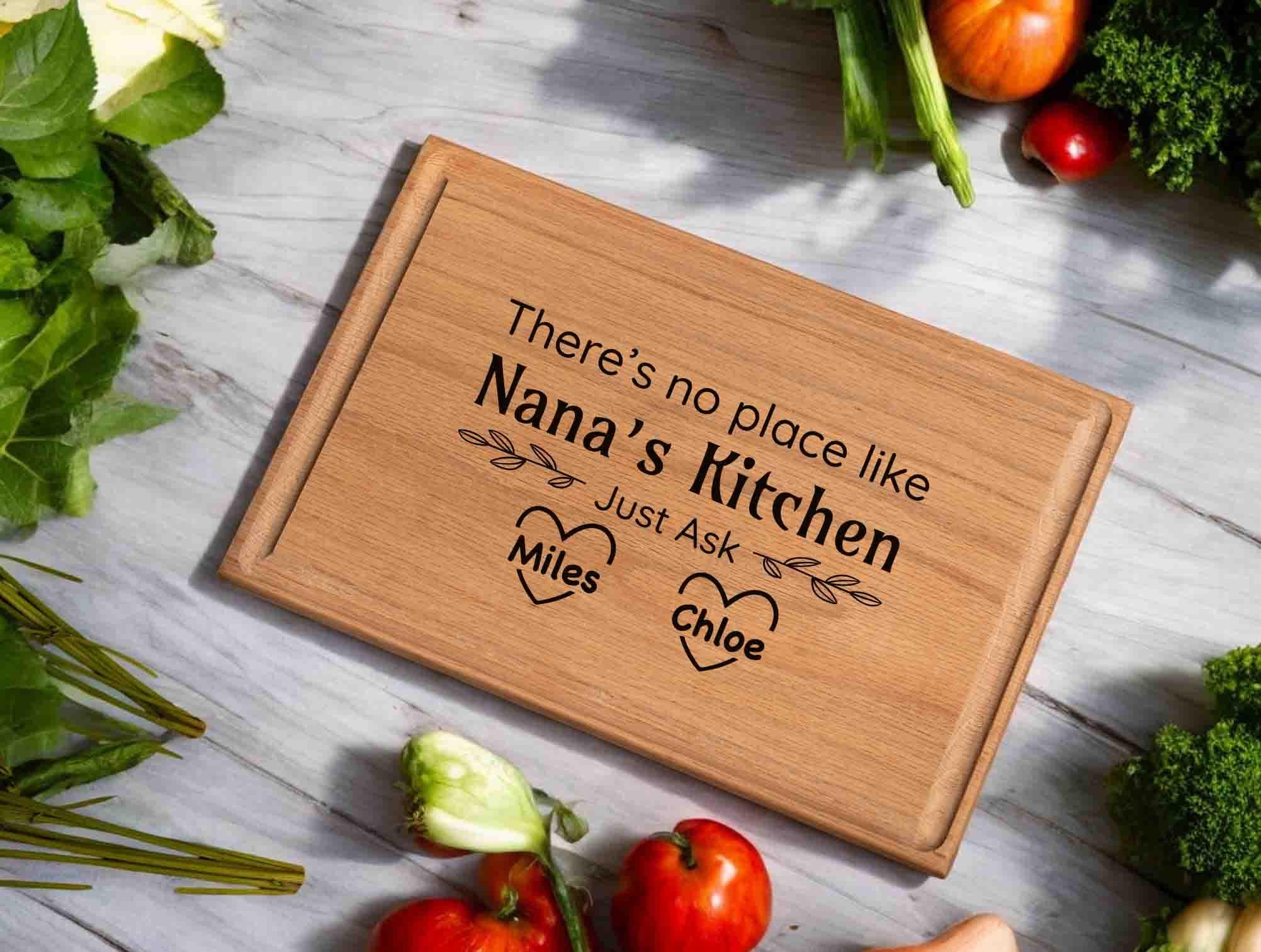 Personalized Cutting Board for Grandma with Grandkids' names, Custom Charcuterie Board, Kitchen Decor, Gift for Nana, Grammy, or any title