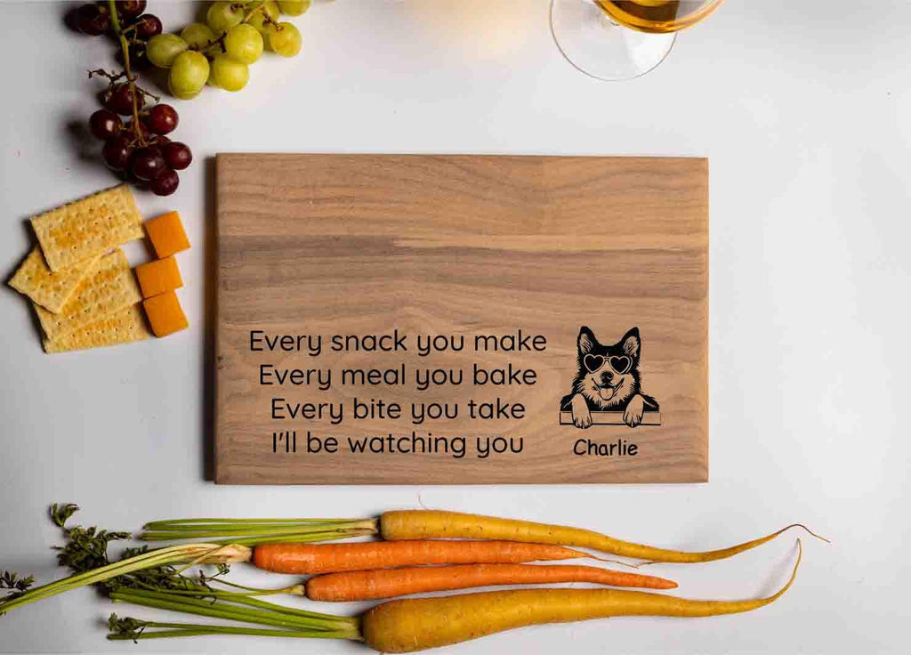 Personalized Funny Dog Cutting Board, Custom Charcuterie Board, Kitchen Decorations, Gift for Dog Owner, Dog Mom