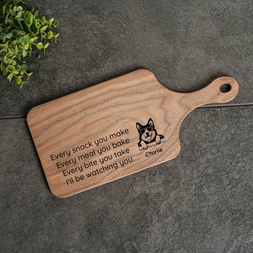 Personalized Funny Dog Cutting Board, Custom Charcuterie Board, Kitchen Decorations, Gift for Dog Owner, Dog Mom