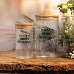 Personalized Memorial Glass Jar, Custom Memory Storage Jar
