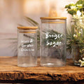 Funny Gag Gift Glass Jar, Sugar Storage, Snarky White Elephant Gift, Housewarming Gift, Home Decor Inappropriate Gift