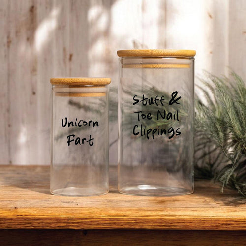 Funny Gag Gift Glass Jar, Sugar Storage, Snarky White Elephant Gift, Housewarming Gift, Home Decor Inappropriate Gift
