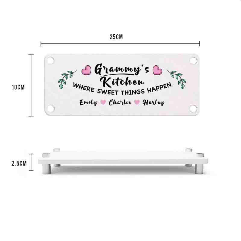 Personalized Quick Dry Diatomite Tray Organizer, Kitchen Countertop Sink Caddy, Gift for Grandma, Nana, Grammy, Grandpa or any title