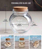 Personalized Pet Memorial Glass Jar, Custom Dog Loss Message Holder, Fur Keepsake Storage Jar, Memory Of Dog or Cat