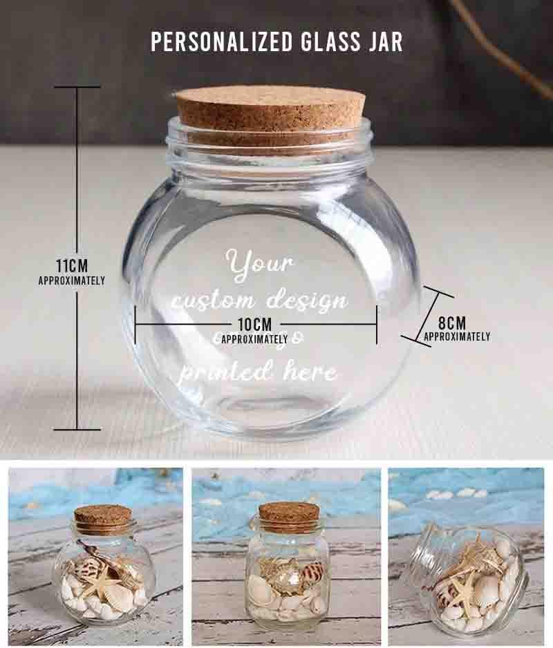 Personalized Birthday Wishes Glass Jar, Custom 16th birthday Gift, Message Holder, Keepsake Storage, Party Decor