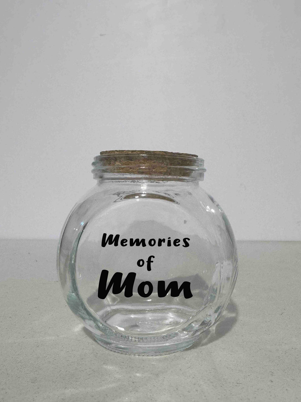 Personalized Memorial Glass Jar, Custom Memory Storage Jar