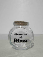 Personalized Memorial Glass Jar, Custom Memory Storage Jar
