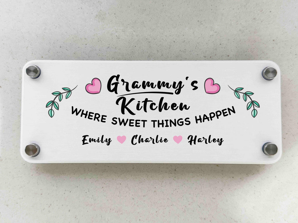 Personalized Quick Dry Diatomite Tray Organizer, Kitchen Countertop Sink Caddy, Gift for Grandma, Nana, Grammy, Grandpa or any title