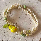 Personalized Pear Shaped Bracelet with Name and Birthdate, Stackable - Custom printed name/date. Gift for Her, Mom, Grandma