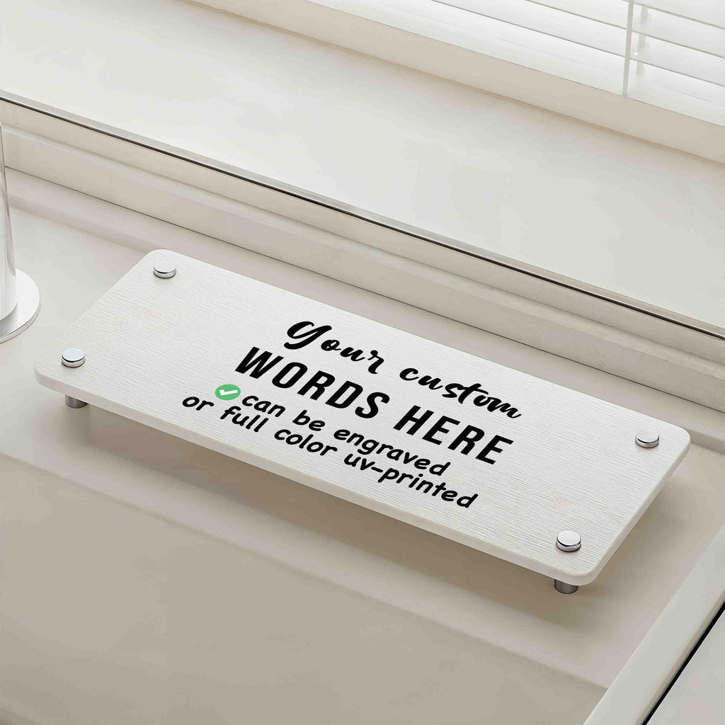 Personalized Quick Dry Diatomite Tray Organizer Engraved or Printed with your custom words/logo, Kitchen Countertop Sink Caddy, Gift