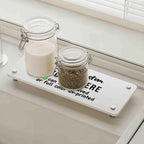 Personalized Quick Dry Diatomite Tray Organizer Engraved or Printed with your custom words/logo, Kitchen Countertop Sink Caddy, Gift