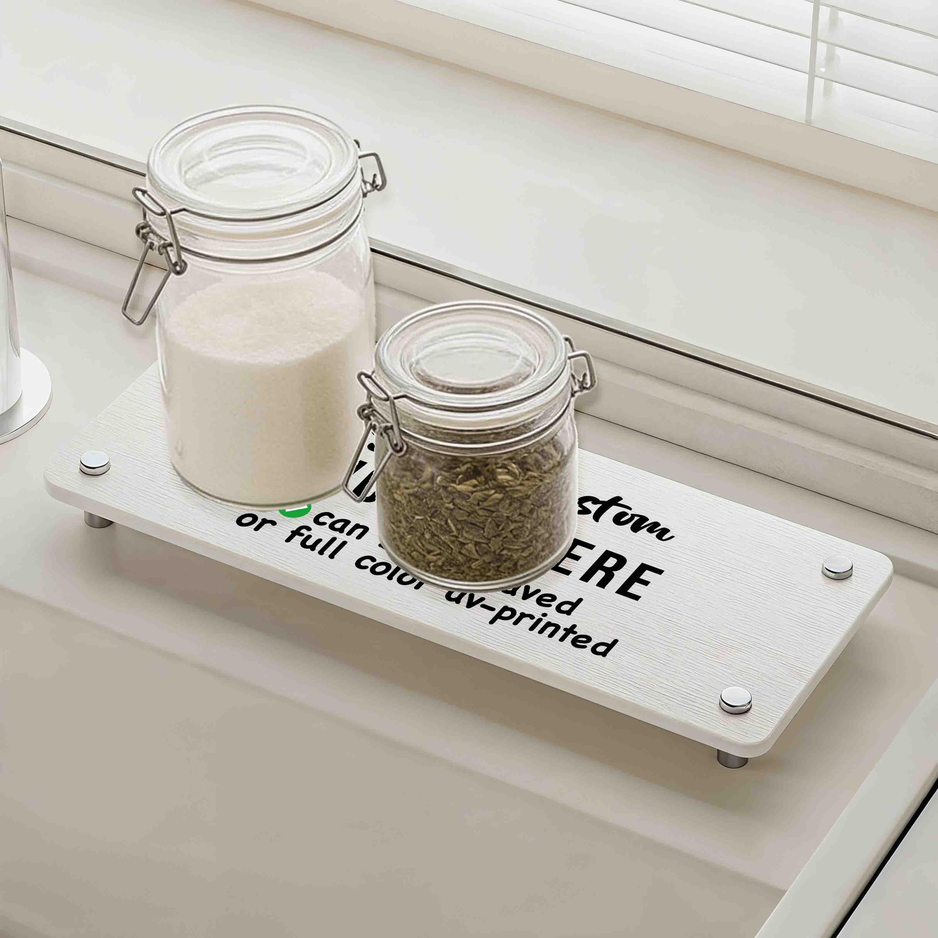 Personalized Quick Dry Diatomite Tray Organizer Engraved or Printed with your custom words/logo, Kitchen Countertop Sink Caddy, Gift