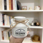 Personalized Engraved Garden Ceramic Flower Pot, Hanging Planter, Gift for Grandma Grandpa, Small Succulent Pot, Milk Jug Vase