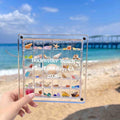 Personalized Acrylic Storage Organizer Case, Seashell Holder Display Collection Box, Mini Container for Seaglass Crystals Diamond Beads