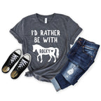 Personalized Horse Shirt - Custom Equestrian Shirt - Horse Lover Gift - Horse Riding Shirt - Horse Racing Shirt [Unisex Tee]