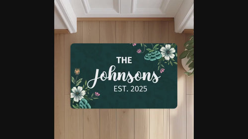 Personalized 18x30'' Family Doormat, Custom Last Name and Est Year Doormat, Welcome Door mat, Housewarming Home Gift 18''x30'' sized
