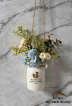 Personalized Anniversary Ceramic Garden Flower Pot, Hanging Planter, Celebration/Milestone Gift for Friend, Husband, Wife, Colleague
