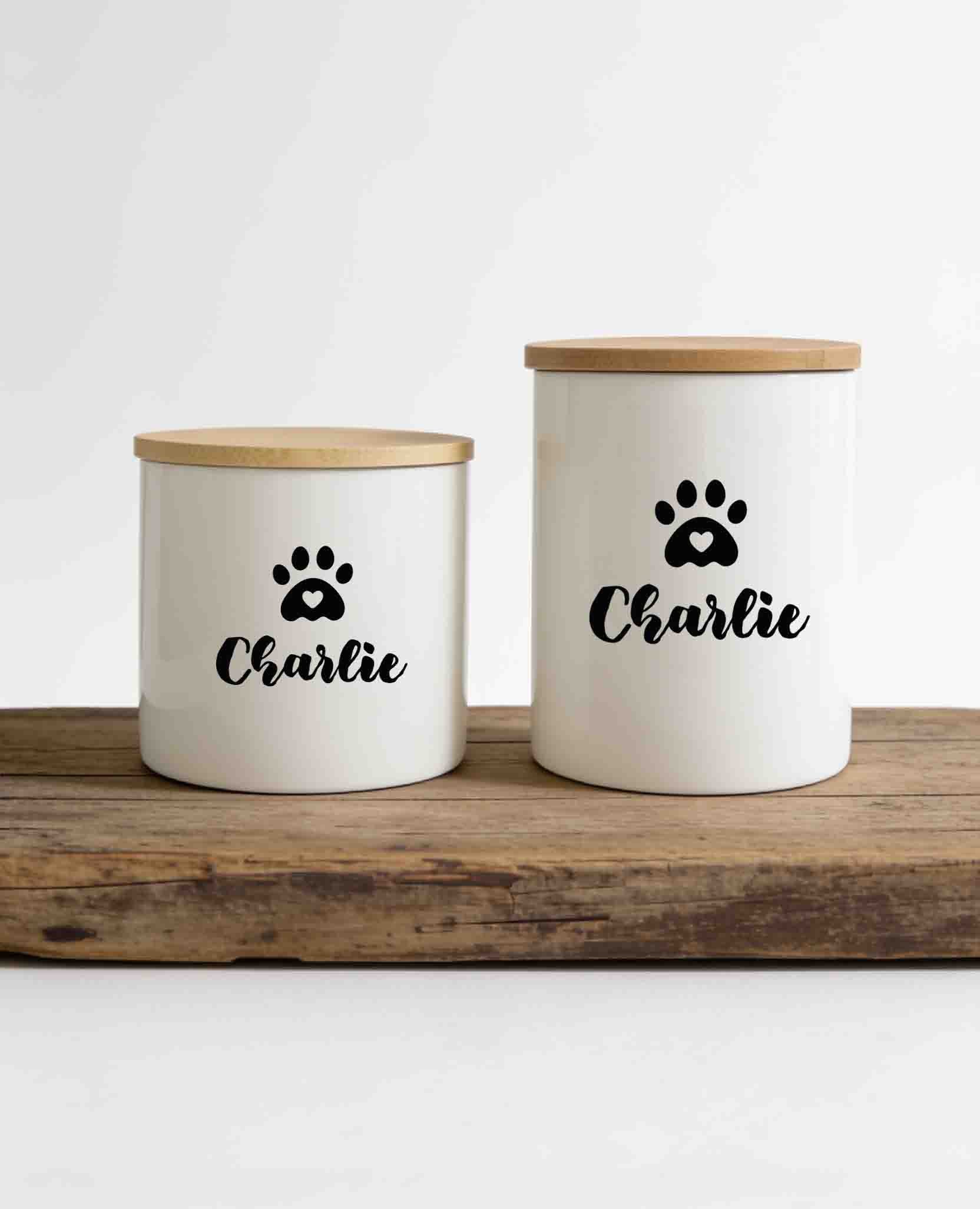Personalized Dog/Cat Treat Ceramic Jar - Airtight Food Container, Dog Owner gift - Home decor (Copy)